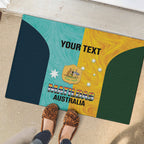 Custom Pride Month Matildas Rubber Doormat Australia Til Its Done Mixed Color