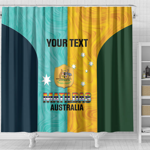 Custom Pride Month Matildas Shower Curtain Australia Til Its Done Mixed Color