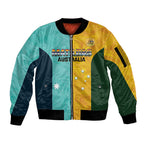 Custom Pride Month Matildas Sleeve Zip Bomber Jacket Australia Til Its Done Mixed Color
