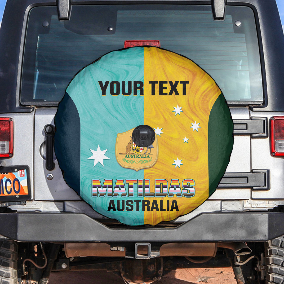 Custom Pride Month Matildas Spare Tire Cover Australia Til Its Done Mixed Color