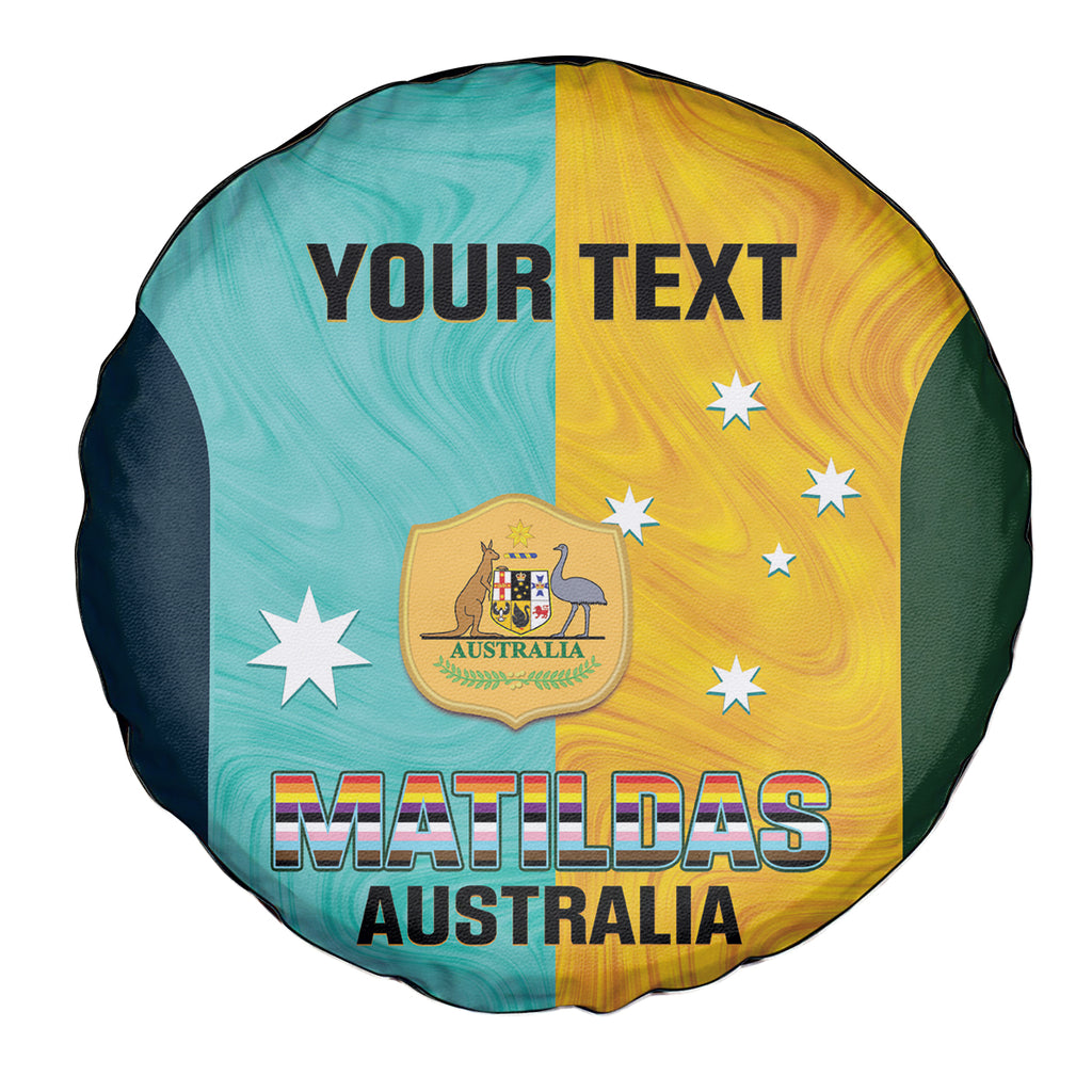 Custom Pride Month Matildas Spare Tire Cover Australia Til Its Done Mixed Color