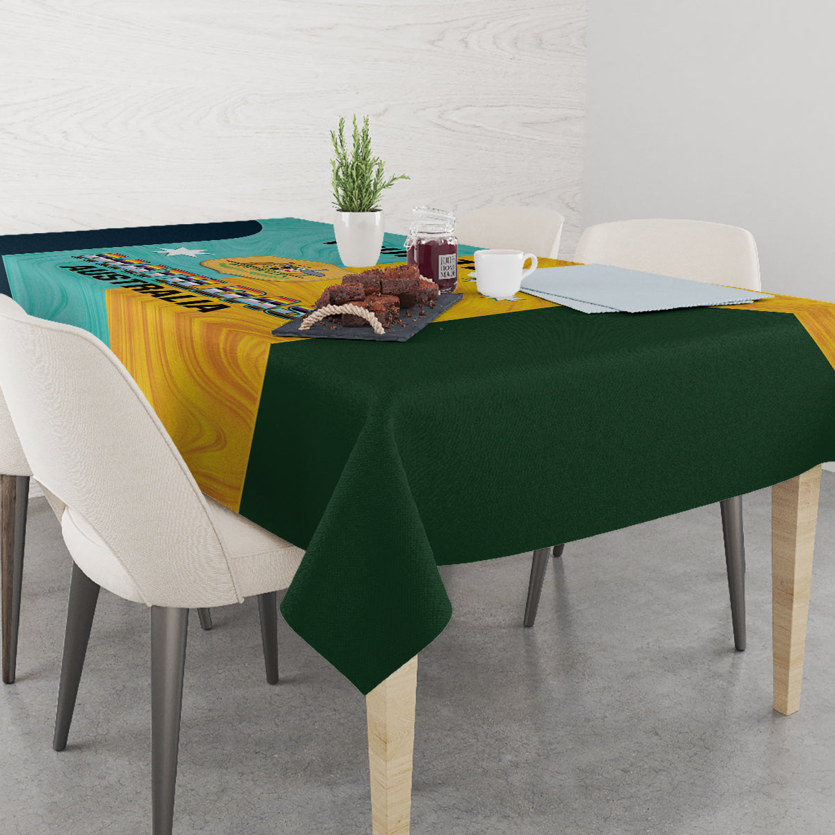Custom Pride Month Matildas Tablecloth Australia Til Its Done Mixed Color