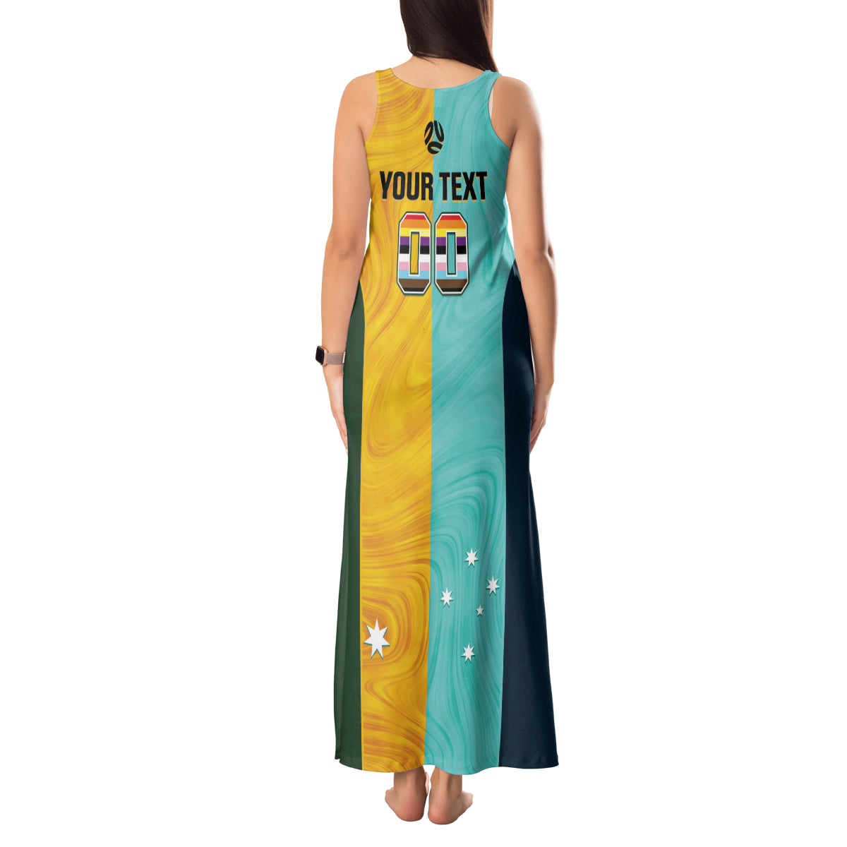 Custom Pride Month Matildas Tank Maxi Dress Australia Til Its Done Mixed Color