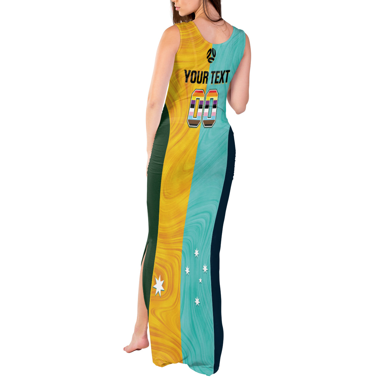 Custom Pride Month Matildas Tank Maxi Dress Australia Til Its Done Mixed Color