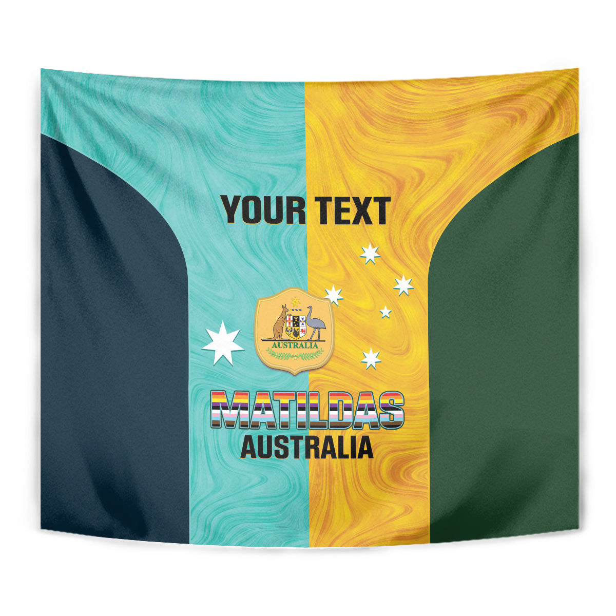 Custom Pride Month Matildas Tapestry Australia Til Its Done Mixed Color