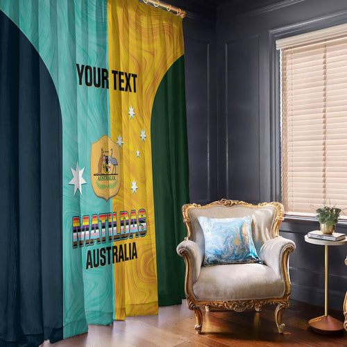 Custom Pride Month Matildas Window Curtain Australia Til Its Done Mixed Color