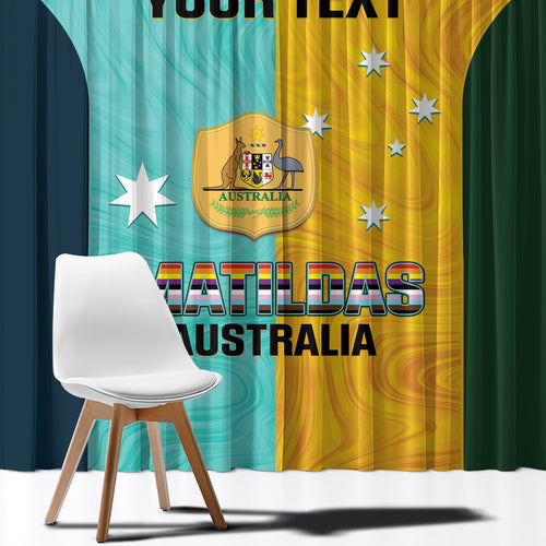 Custom Pride Month Matildas Window Curtain Australia Til Its Done Mixed Color