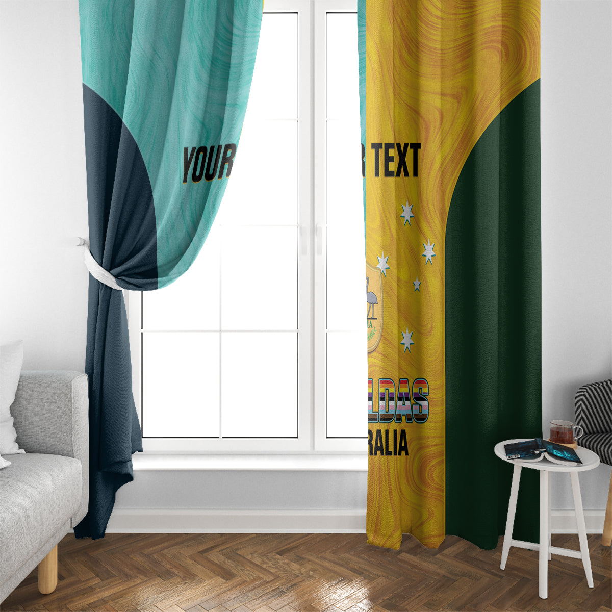 Custom Pride Month Matildas Window Curtain Australia Til Its Done Mixed Color