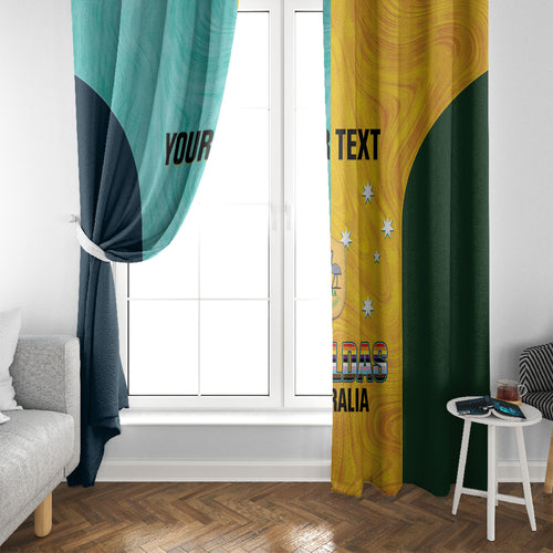 Custom Pride Month Matildas Window Curtain Australia Til Its Done Mixed Color