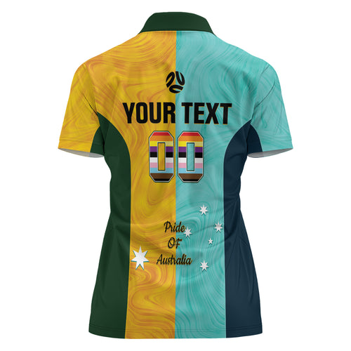 Custom Pride Month Matildas Women Polo Shirt Australia Til Its Done Mixed Color