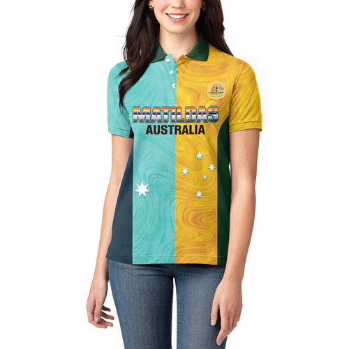 Custom Pride Month Matildas Women Polo Shirt Australia Til Its Done Mixed Color