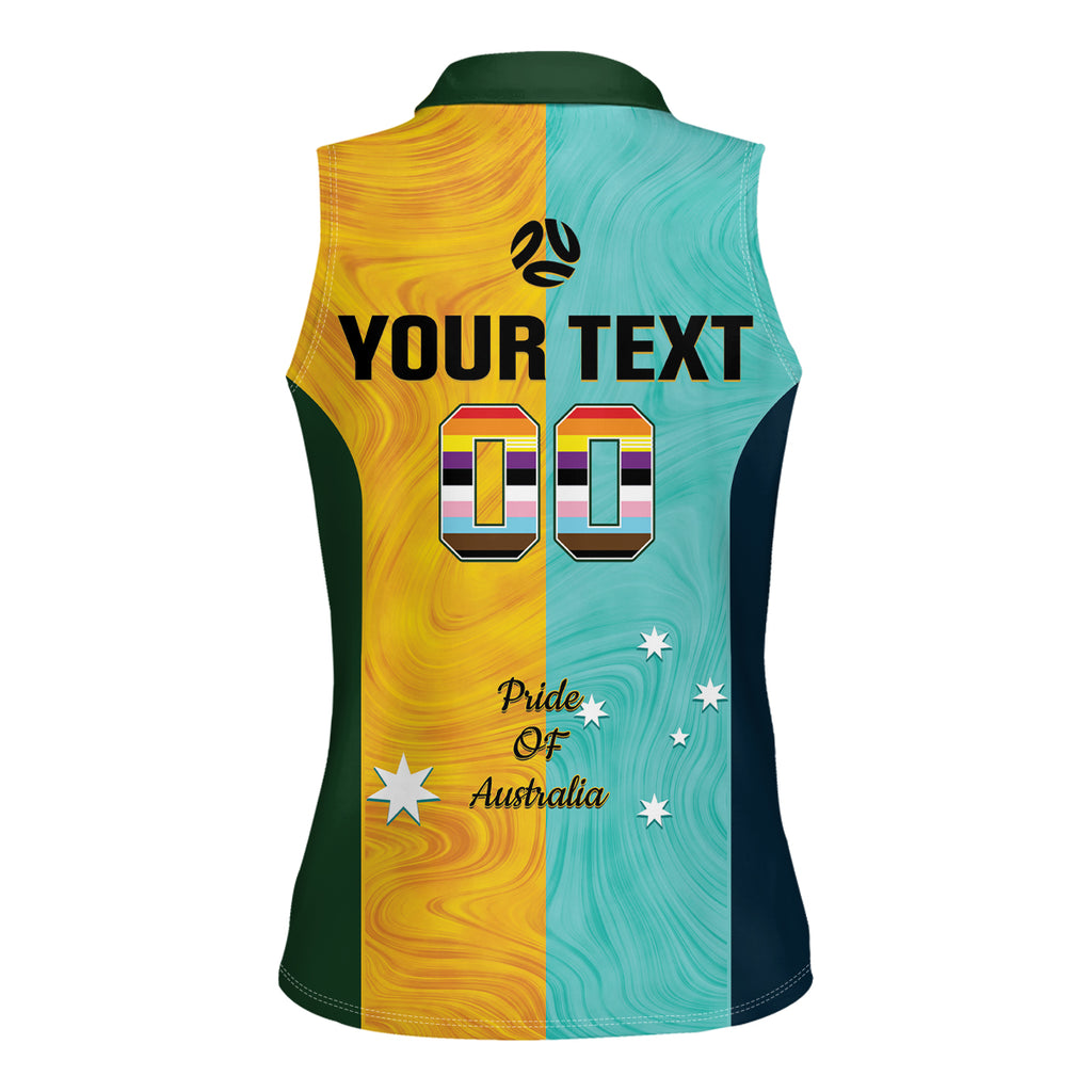 Custom Pride Month Matildas Women Sleeveless Polo Shirt Australia Til Its Done Mixed Color