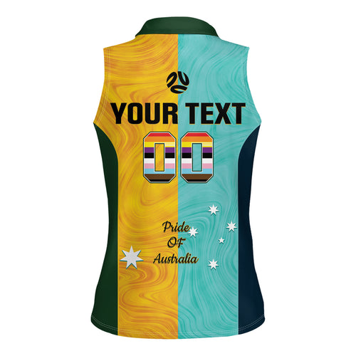 Custom Pride Month Matildas Women Sleeveless Polo Shirt Australia Til Its Done Mixed Color