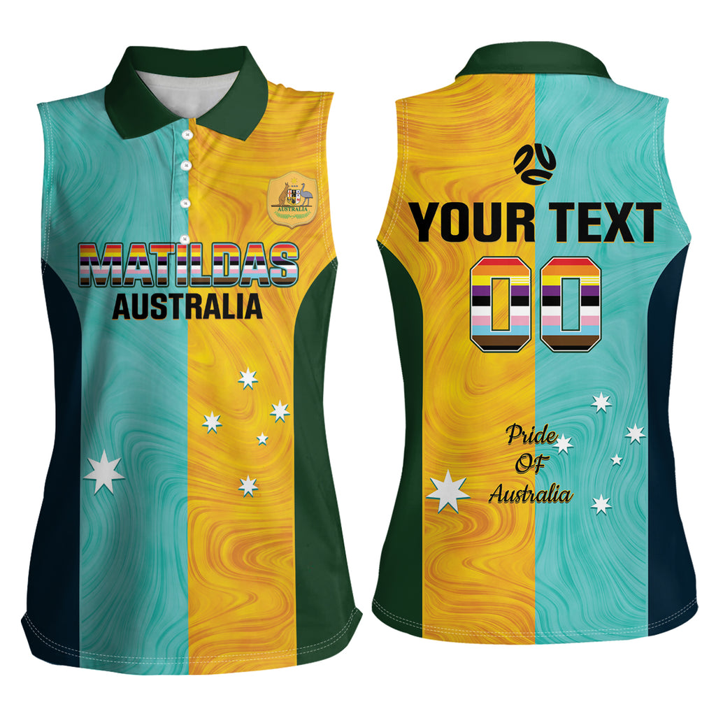 Custom Pride Month Matildas Women Sleeveless Polo Shirt Australia Til Its Done Mixed Color