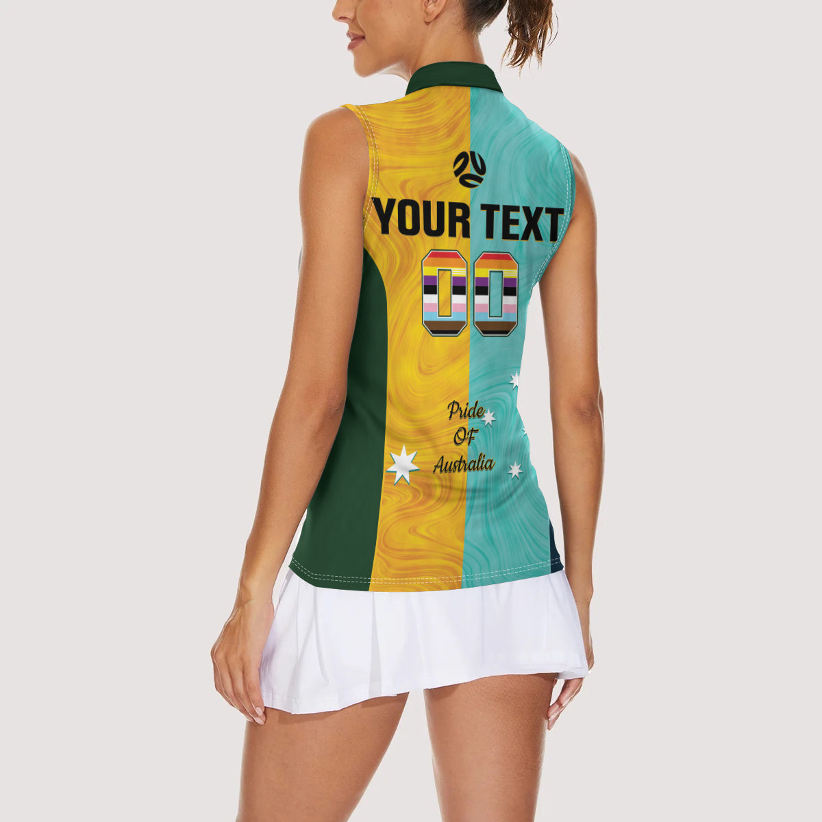 Custom Pride Month Matildas Women Sleeveless Polo Shirt Australia Til Its Done Mixed Color