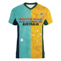 Custom Pride Month Matildas Women V-Neck T-Shirt Australia Til Its Done Mixed Color