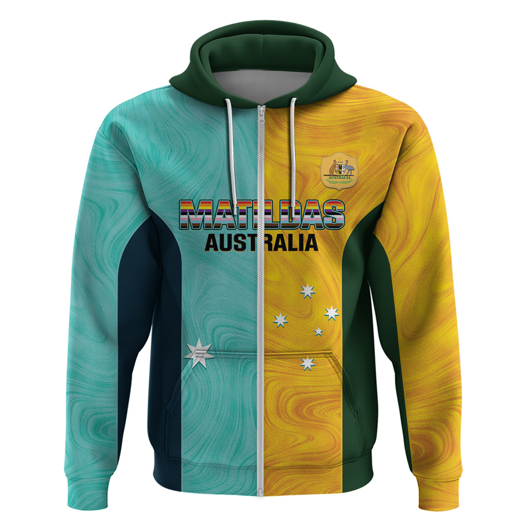 Custom Pride Month Matildas Zip Hoodie Australia Til Its Done Mixed Color