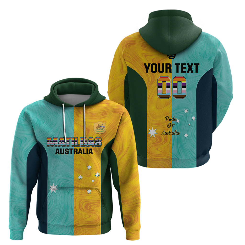 Custom Pride Month Matildas Zip Hoodie Australia Til Its Done Mixed Color