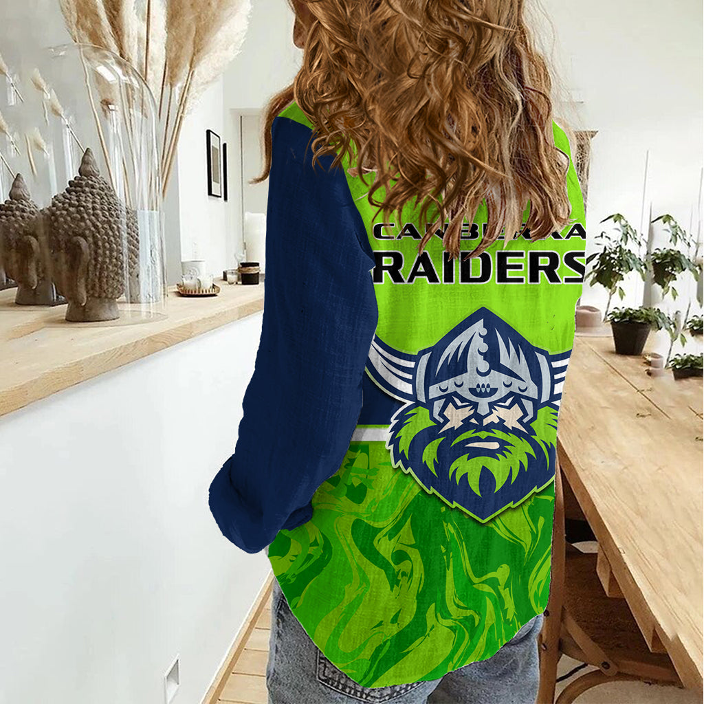 Raiders Rugby Women Casual Shirt Canberra 1981 Sporty Style LT14