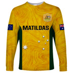 australia-soccer-long-sleeve-shirt-gold-matildas-world-cup-2023-go-champions