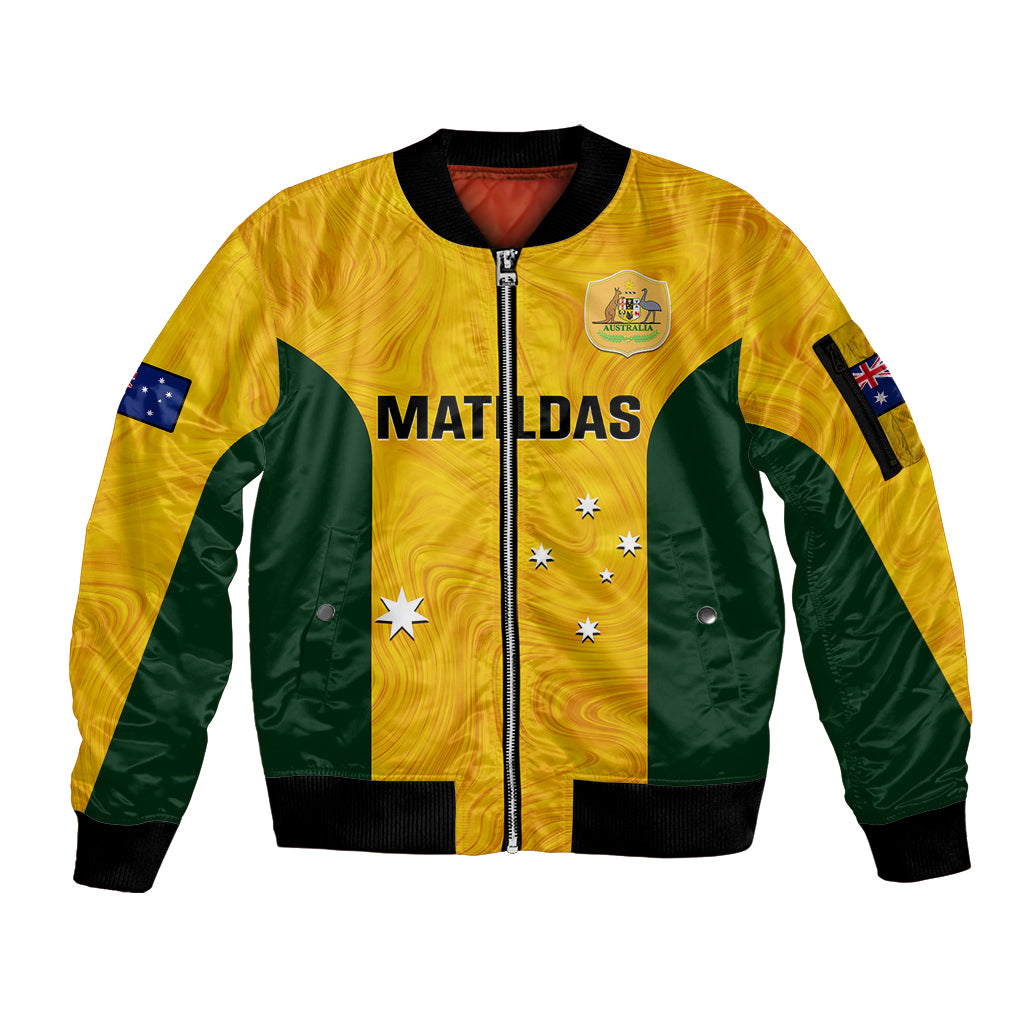 australia-soccer-sleeve-zip-bomber-jacket-gold-matildas-world-cup-2023-go-champions