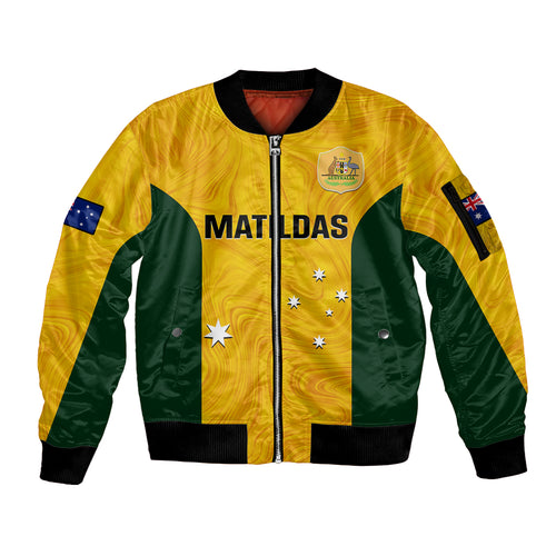 australia-soccer-sleeve-zip-bomber-jacket-gold-matildas-world-cup-2023-go-champions