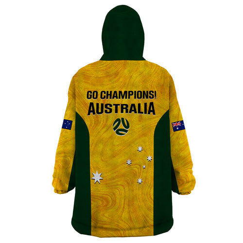 australia-soccer-wearable-blanket-hoodie-gold-matildas-world-cup-2023-go-champions