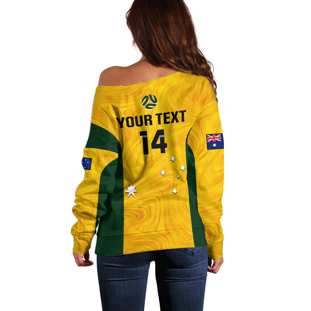 personalised-australia-soccer-off-shoulder-sweater-gold-matildas-world-cup-2023-go-champions