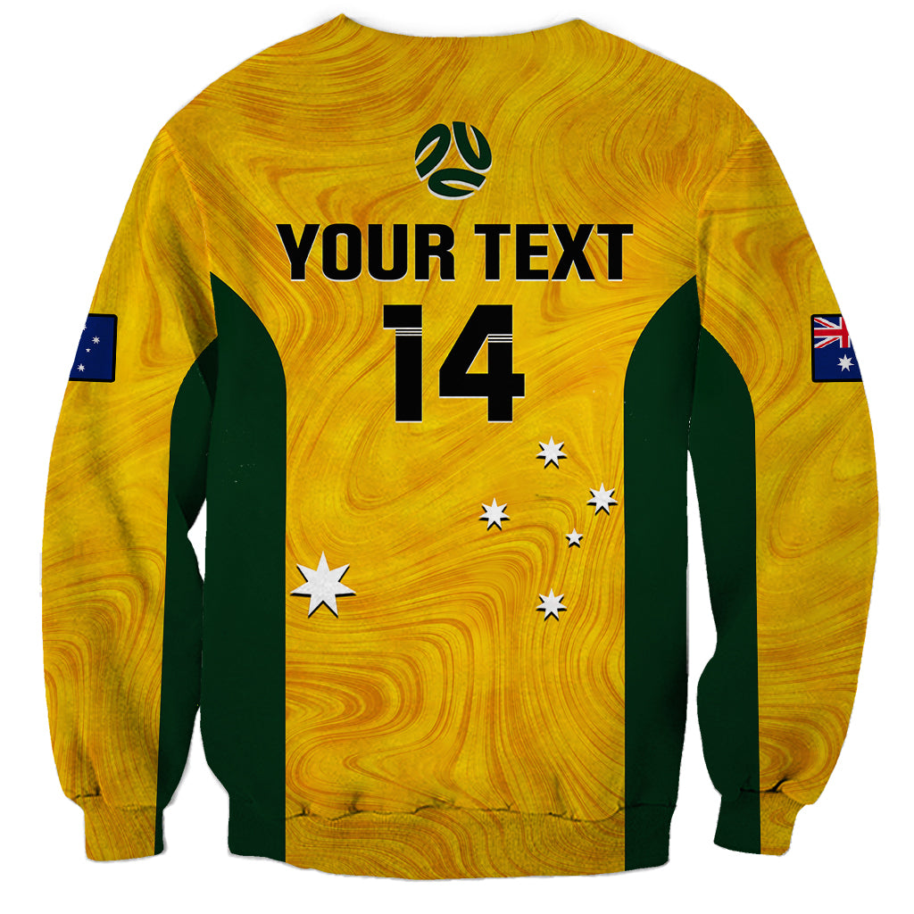 personalised-australia-soccer-sweatshirt-gold-matildas-world-cup-2023-go-champions