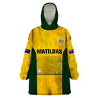 personalised-australia-soccer-wearable-blanket-hoodie-gold-matildas-world-cup-2023-go-champions