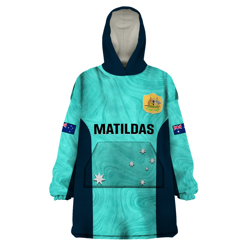 australia-soccer-wearable-blanket-hoodie-turquoise-matildas-world-cup-2023-go-champions