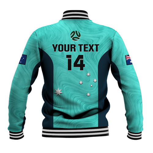 personalised-australia-soccer-baseball-jacket-turquoise-matildas-world-cup-2023-go-champions