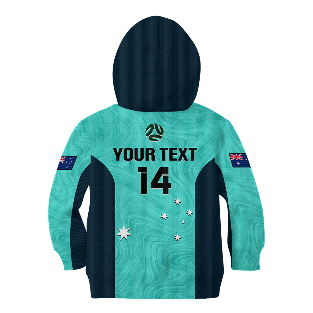 personalised-australia-soccer-kid-hoodie-turquoise-matildas-world-cup-2023-go-champions