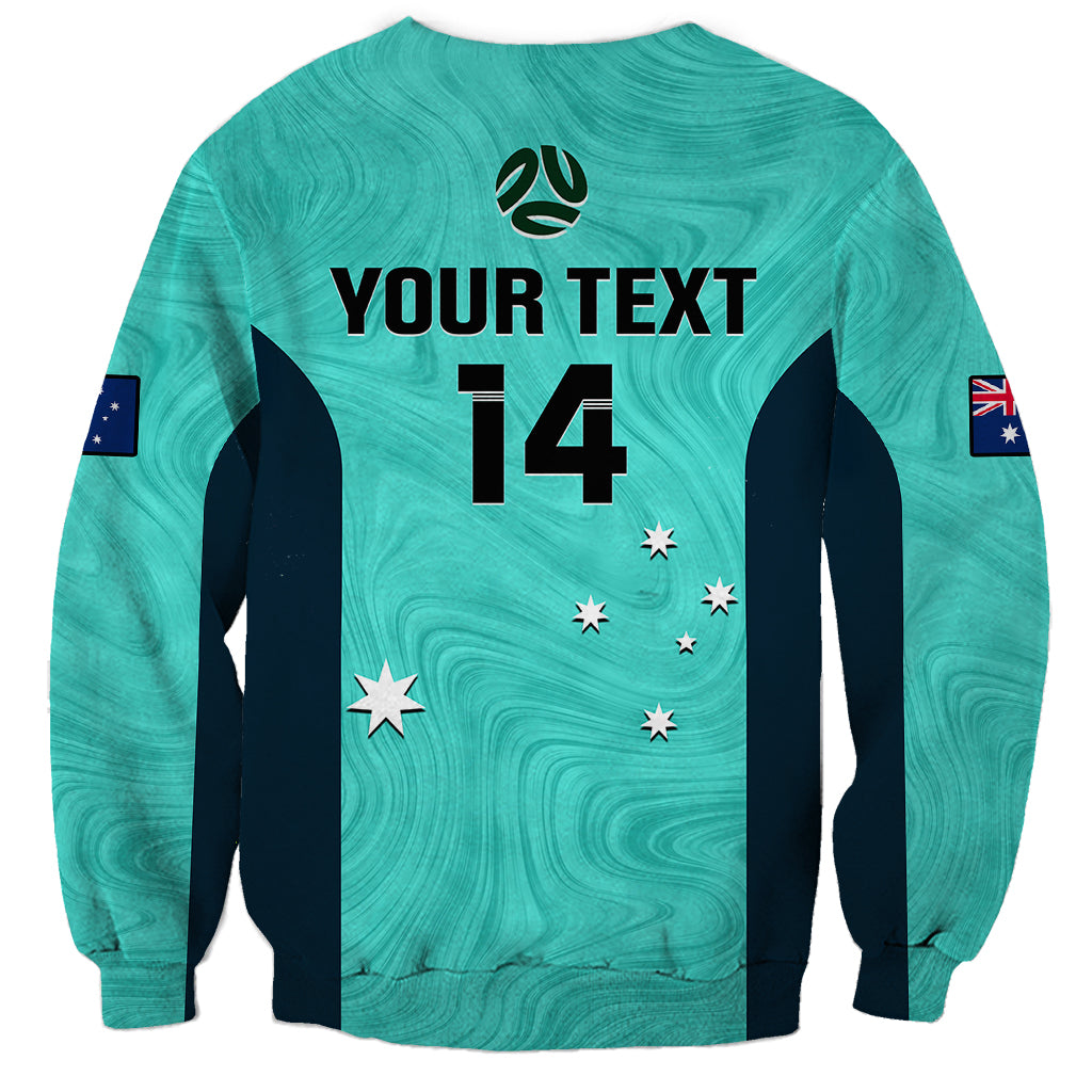 personalised-australia-soccer-sweatshirt-turquoise-matildas-world-cup-2023-go-champions