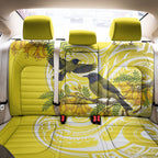 Bellbird New Zealand Back Car Seat Cover Korimako Kowhai Maori Pattern
