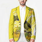 Bellbird New Zealand Blazer Korimako Kowhai Maori Pattern