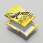 Bellbird New Zealand Canvas Wall Art Korimako Kowhai Maori Pattern