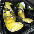 Bellbird New Zealand Car Seat Cover Korimako Kowhai Maori Pattern