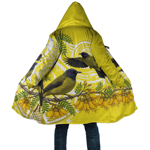 Bellbird New Zealand Cloak Korimako Kowhai Maori Pattern