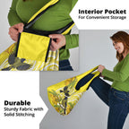 Bellbird New Zealand Grocery Bag Korimako Kowhai Maori Pattern