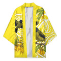 Bellbird New Zealand Kimono Korimako Kowhai Maori Pattern