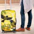 Bellbird New Zealand Luggage Cover Korimako Kowhai Maori Pattern