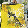 Bellbird New Zealand Quilt Korimako Kowhai Maori Pattern