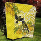 Bellbird New Zealand Quilt Korimako Kowhai Maori Pattern