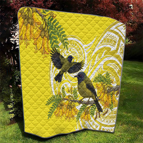 Bellbird New Zealand Quilt Korimako Kowhai Maori Pattern