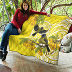Bellbird New Zealand Quilt Korimako Kowhai Maori Pattern