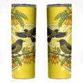Bellbird New Zealand Skinny Tumbler Korimako Kowhai Maori Pattern