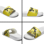 Bellbird New Zealand Slide Sandals Korimako Kowhai Maori Pattern