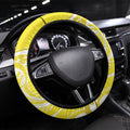 Bellbird New Zealand Steering Wheel Cover Korimako Kowhai Maori Pattern