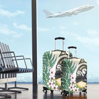 Endemic Tomtit New Zealand Luggage Cover Miromiro Manuka Silver Fern Maori Pattern